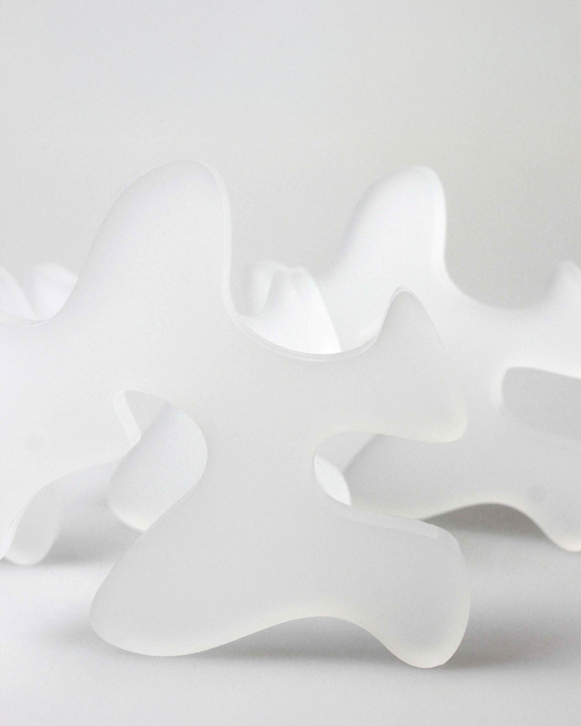 Coaster Solid Set — Soft White