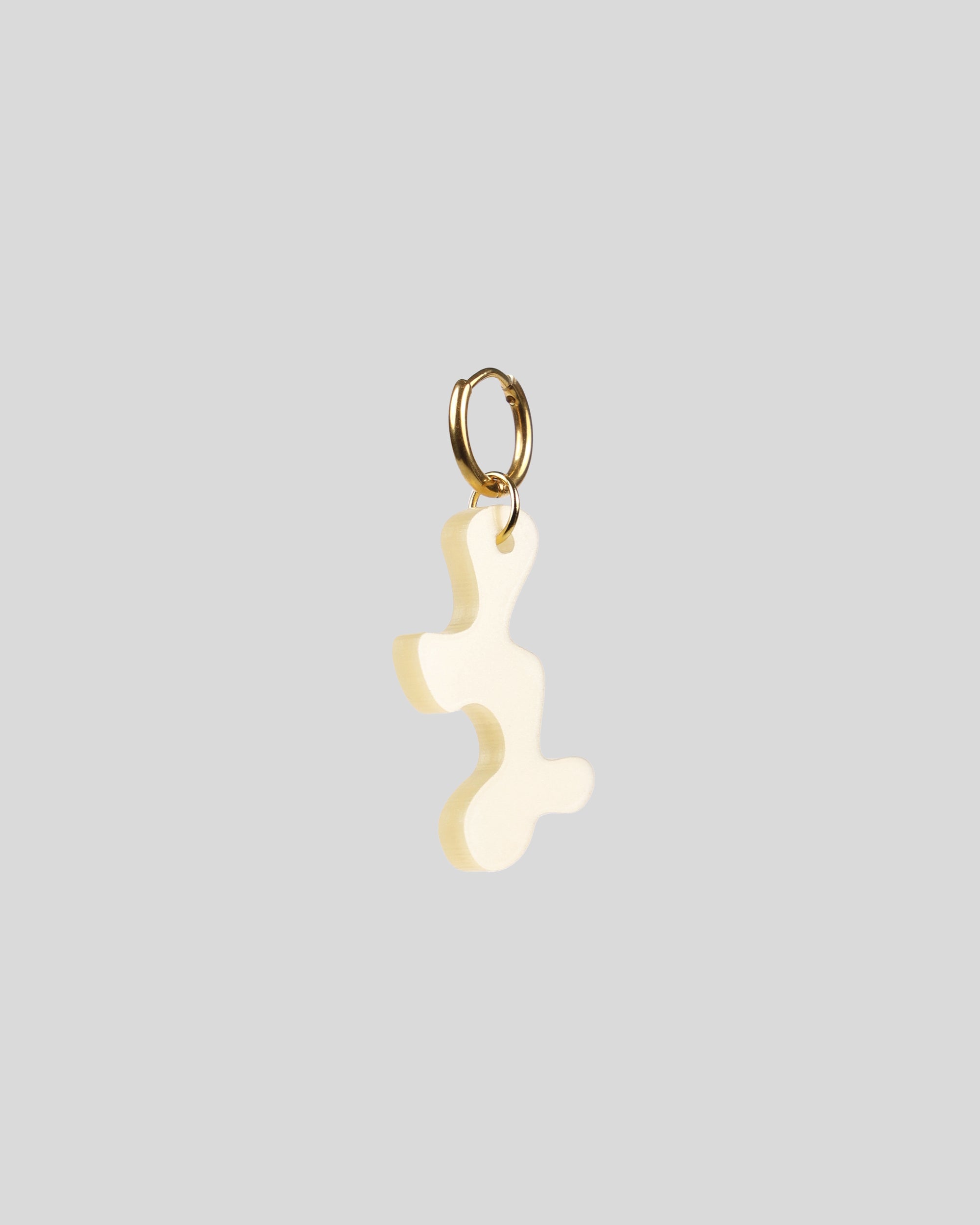 Earring Solid Petite — Pearl White