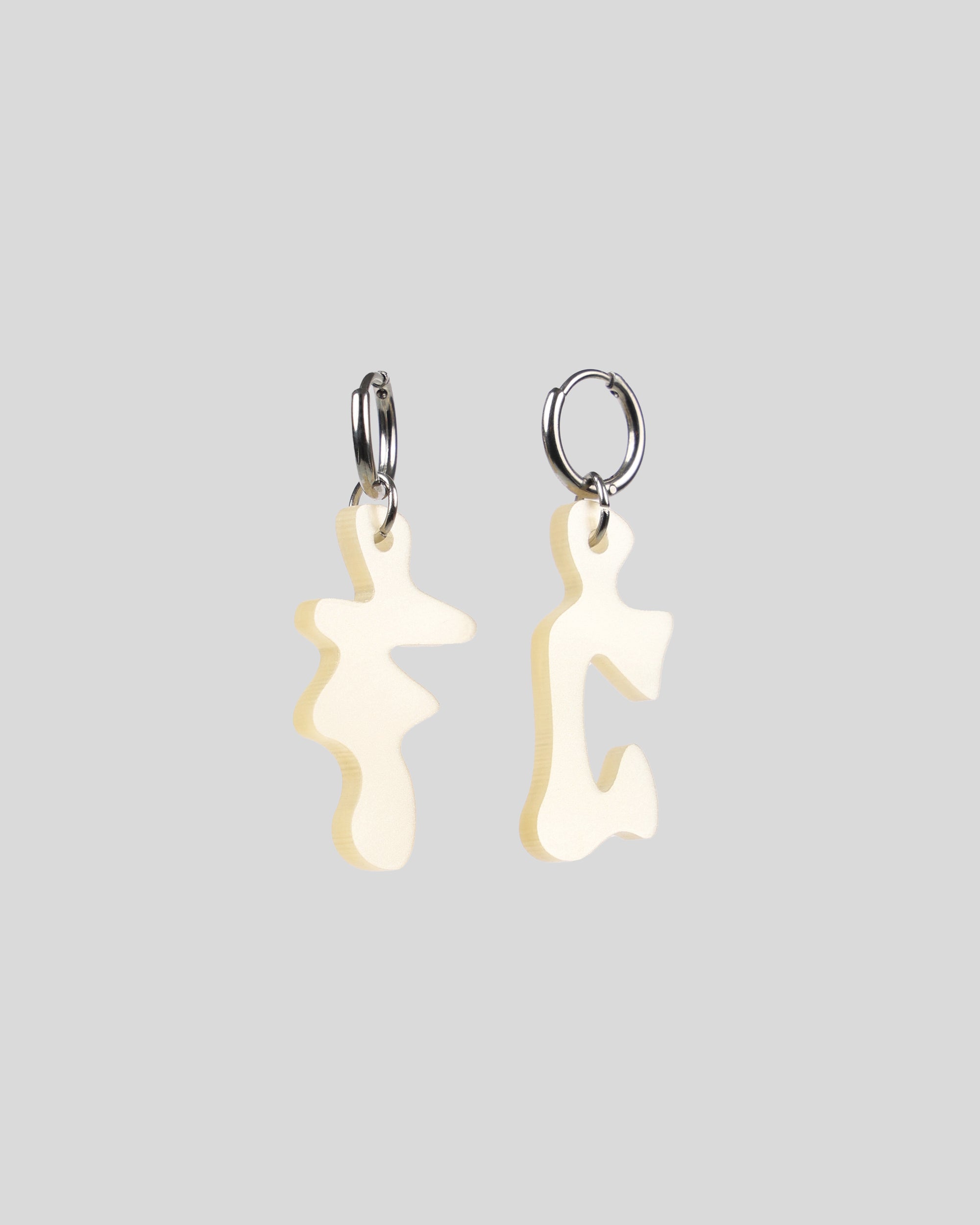 Earring Solid Petite — Pearl White