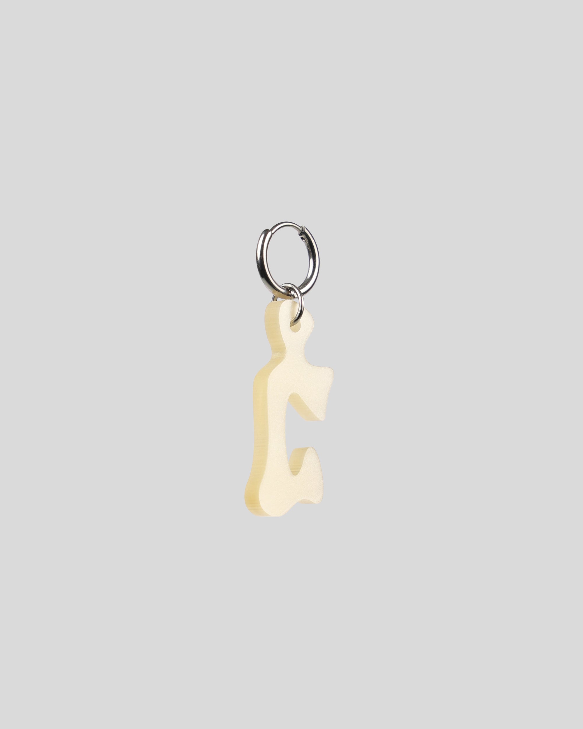 Earring Solid Petite — Pearl White