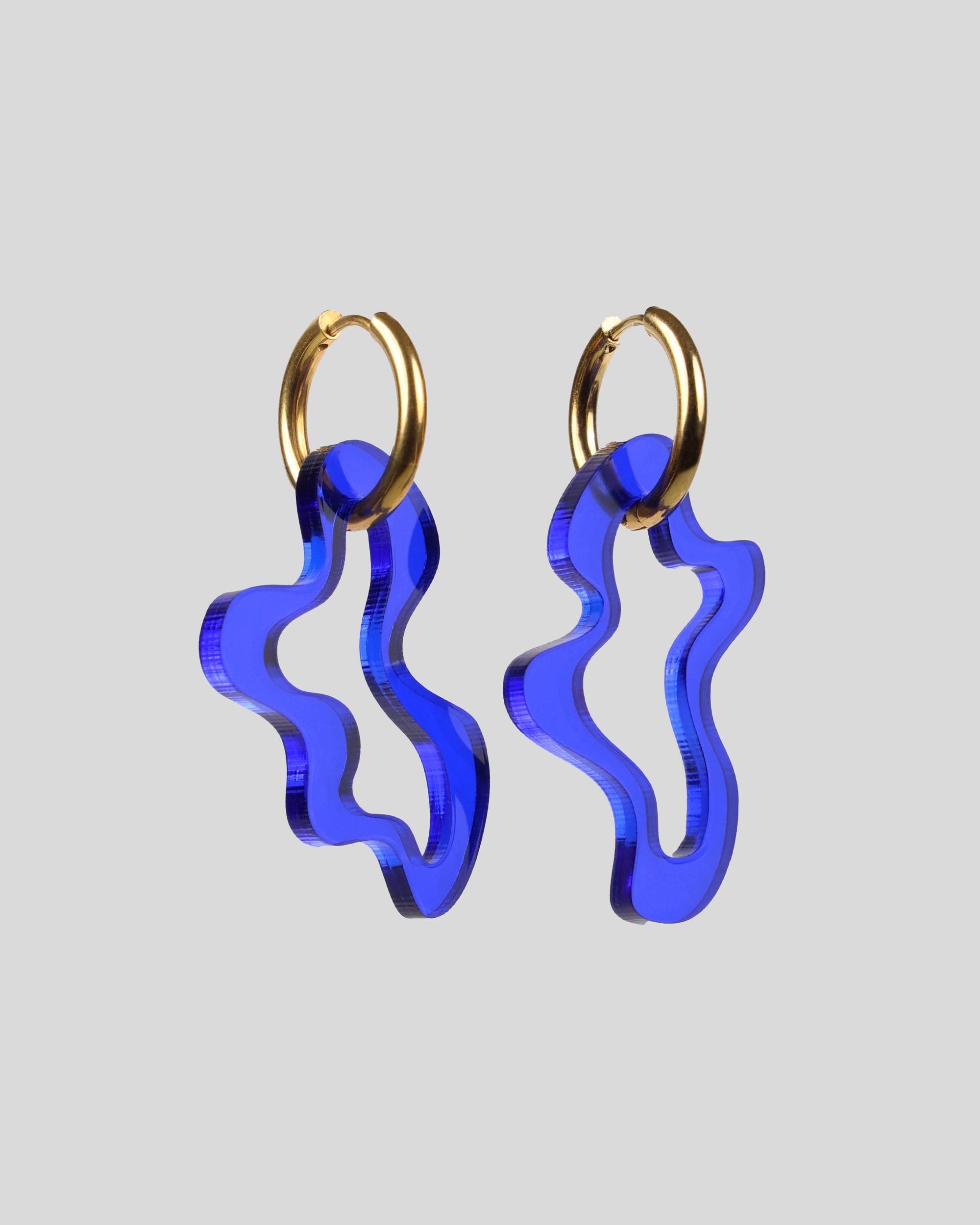 Earring Puddle — Royal Blue