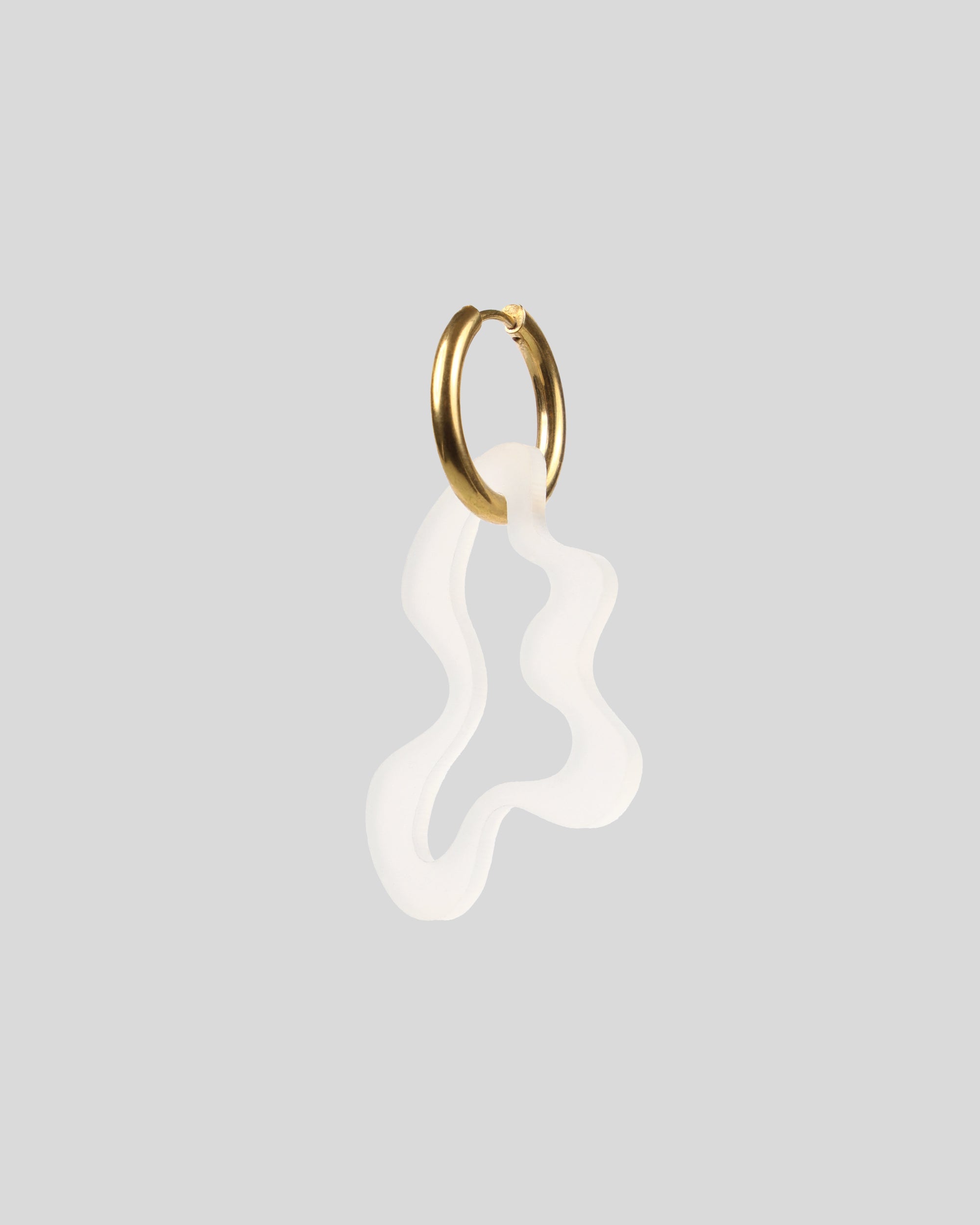 Earring Puddle — Soft White