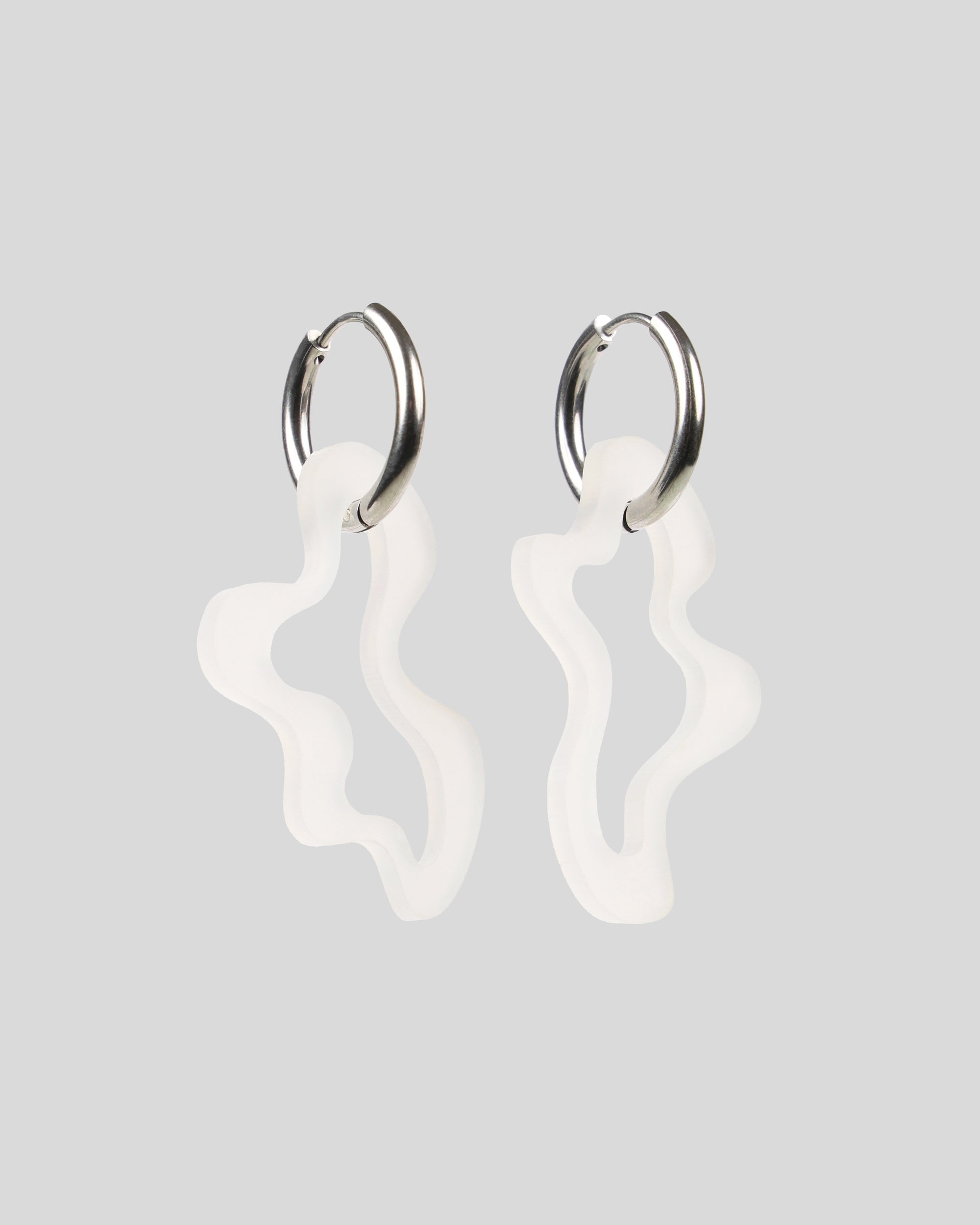 Earring Puddle — Soft White