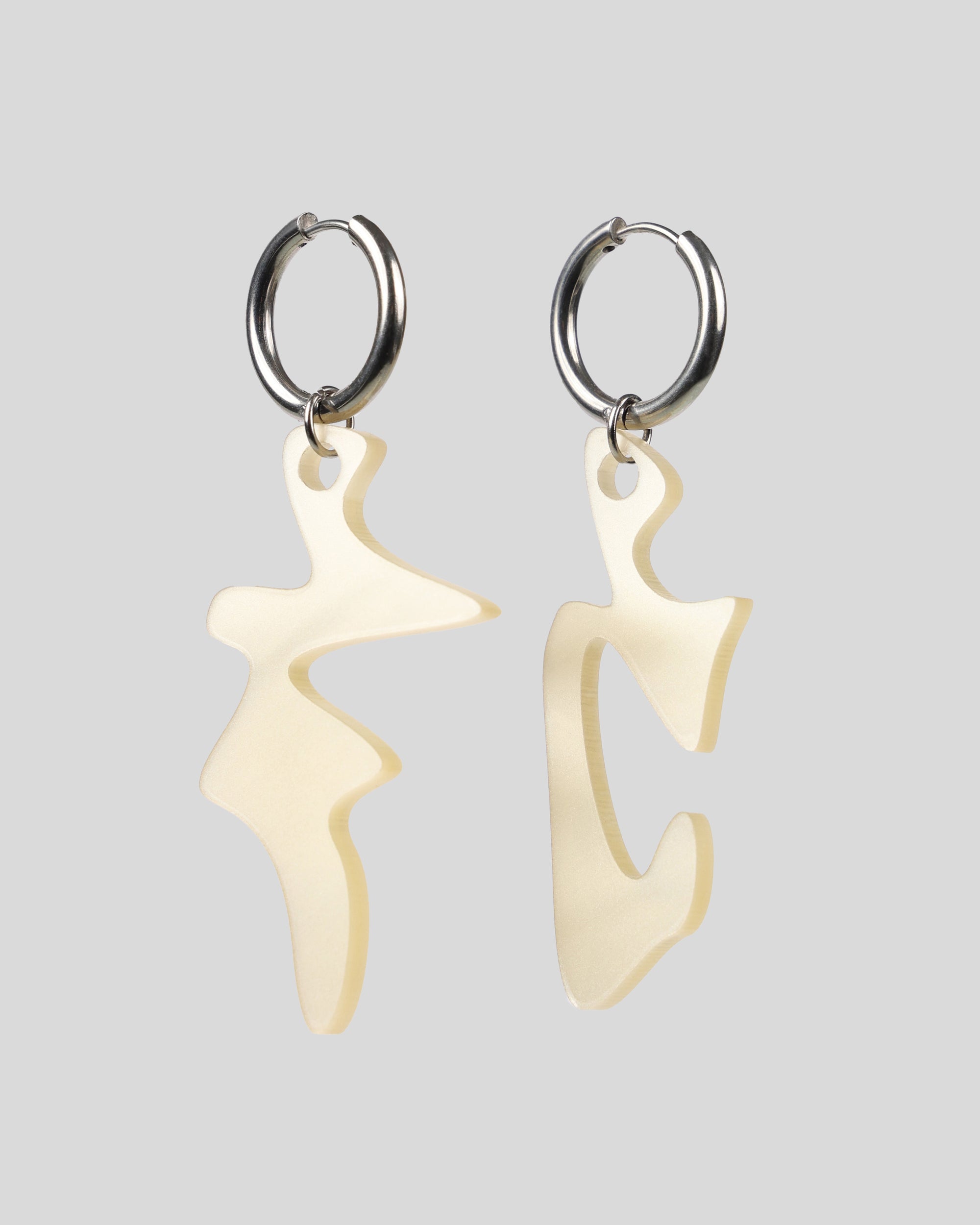 Earring Solid — Pearl White