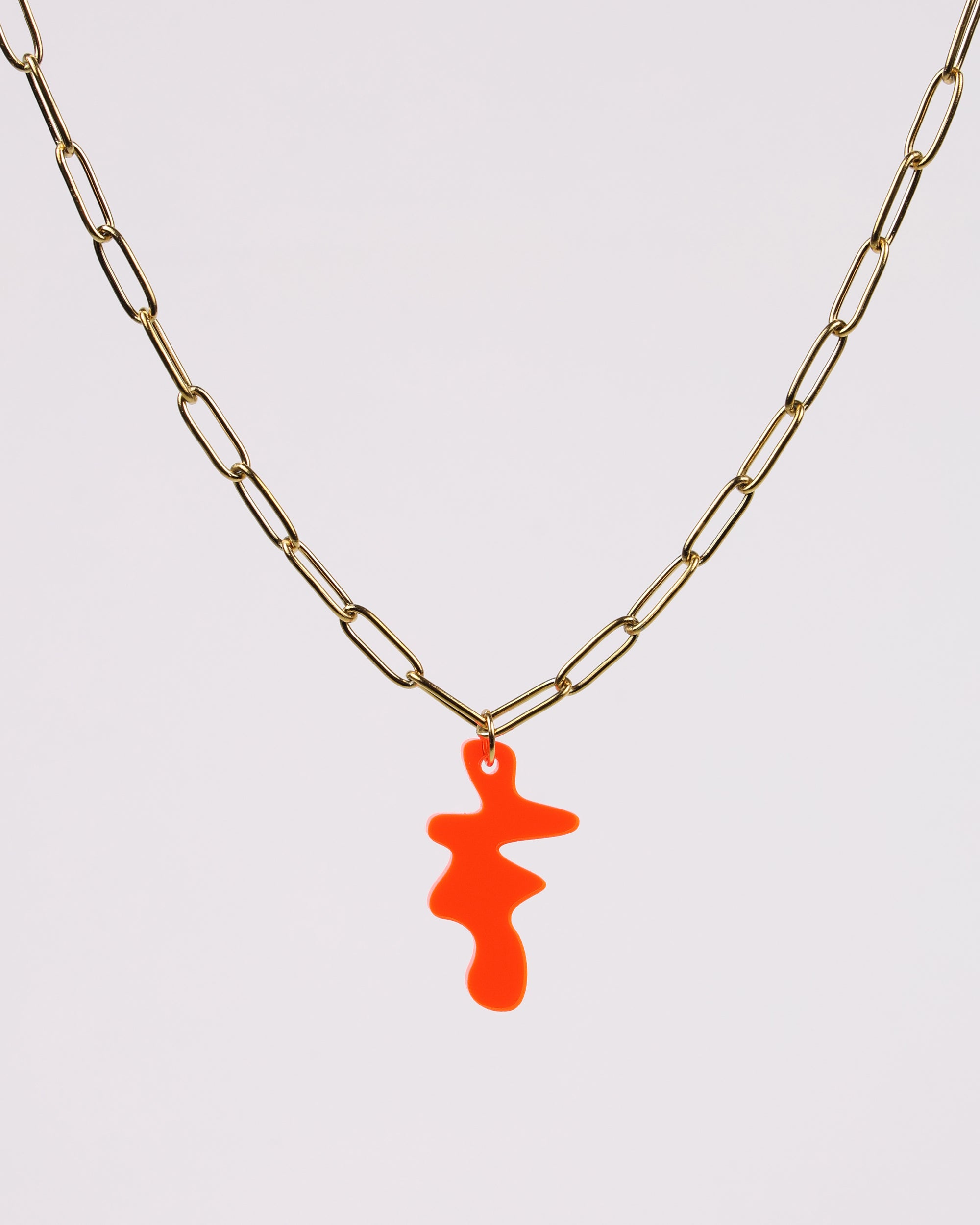 Necklace Solid — Juicy Orange