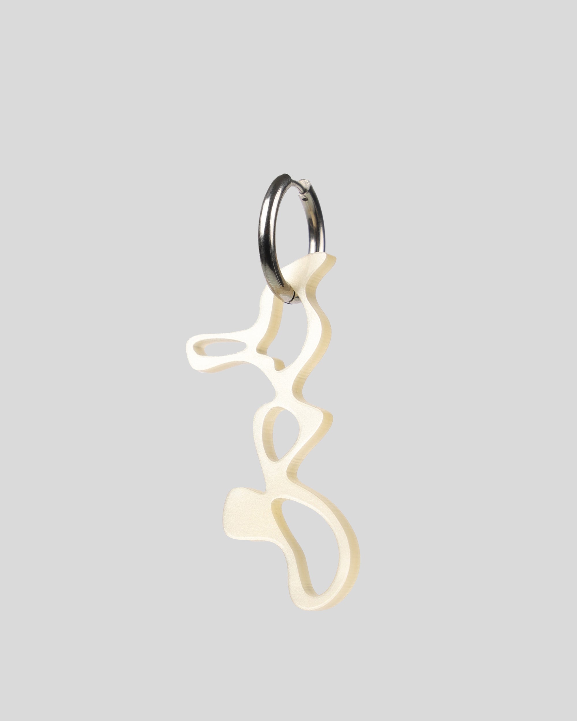 Earring Fluid — Pearl White