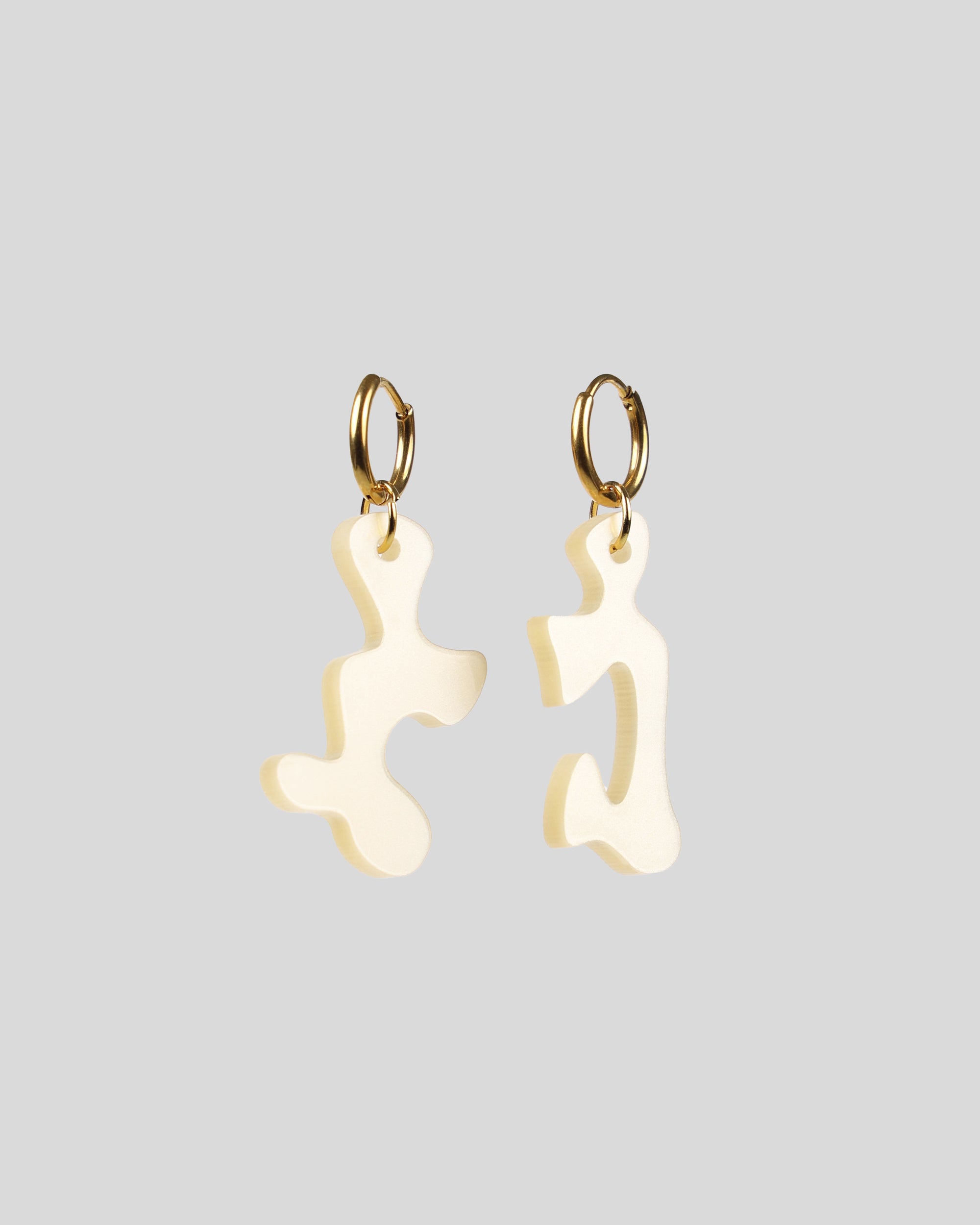 Earring Solid Petite — Pearl White