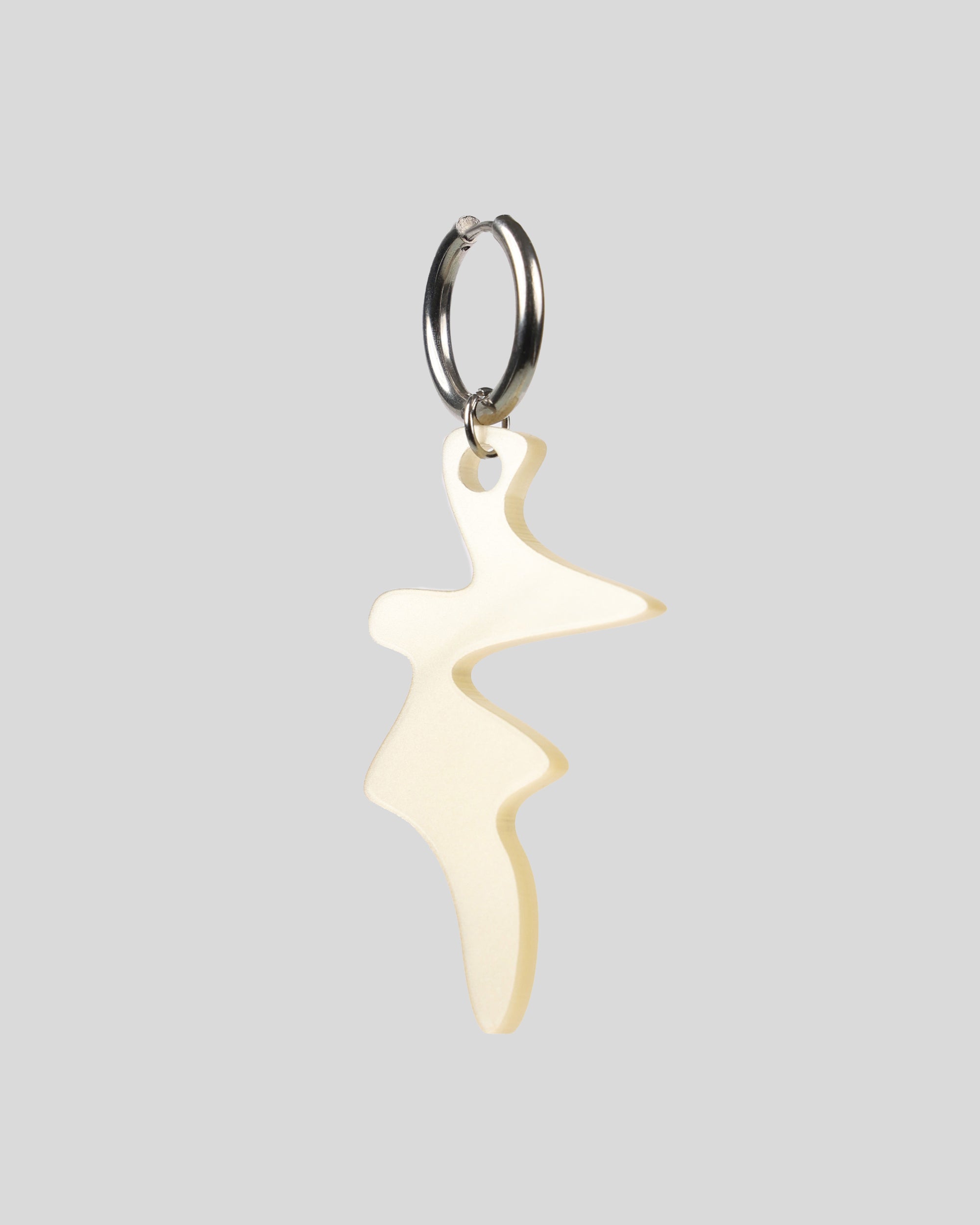 Earring Solid — Pearl White